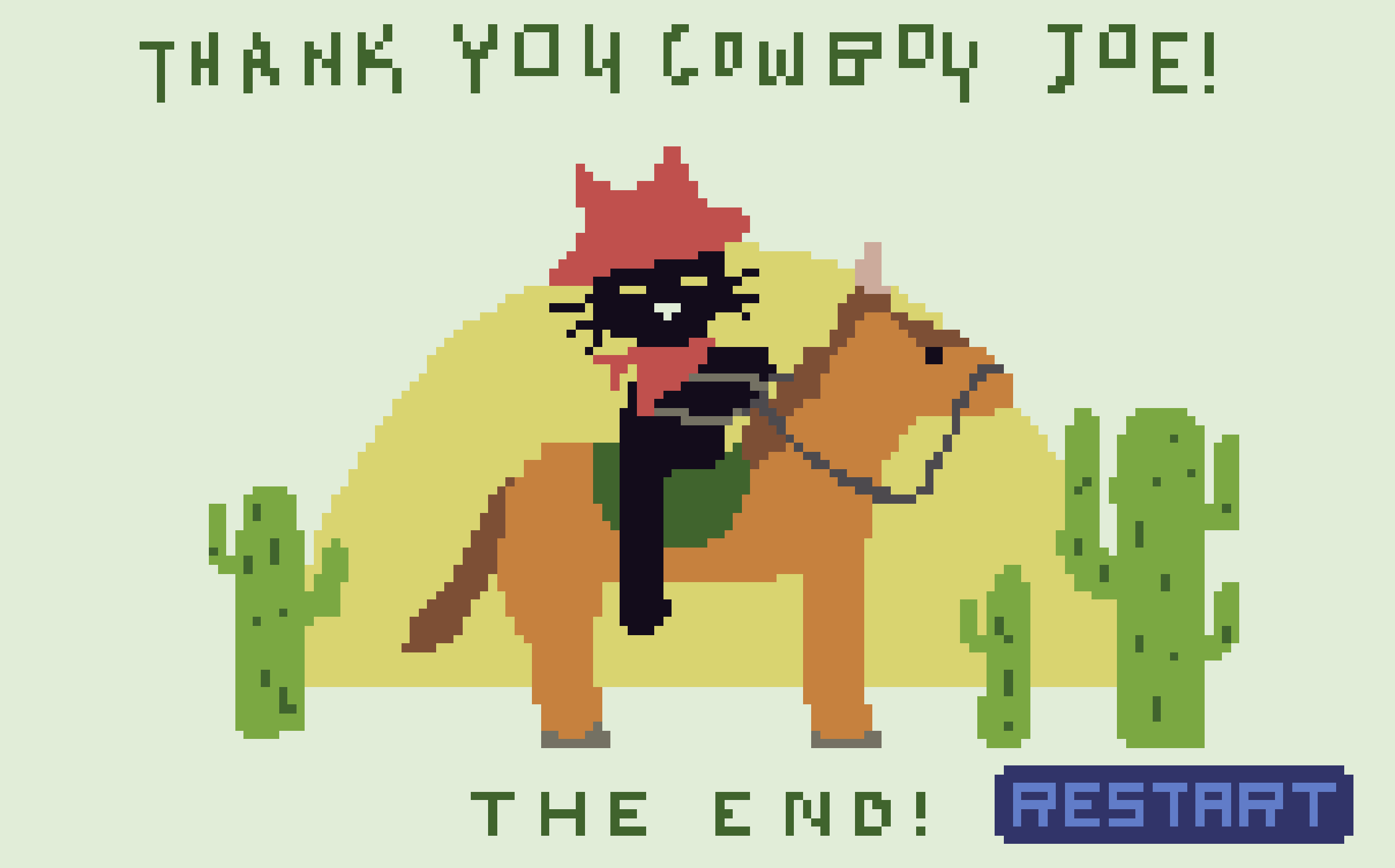 screenshot of howdy cowboy joe game