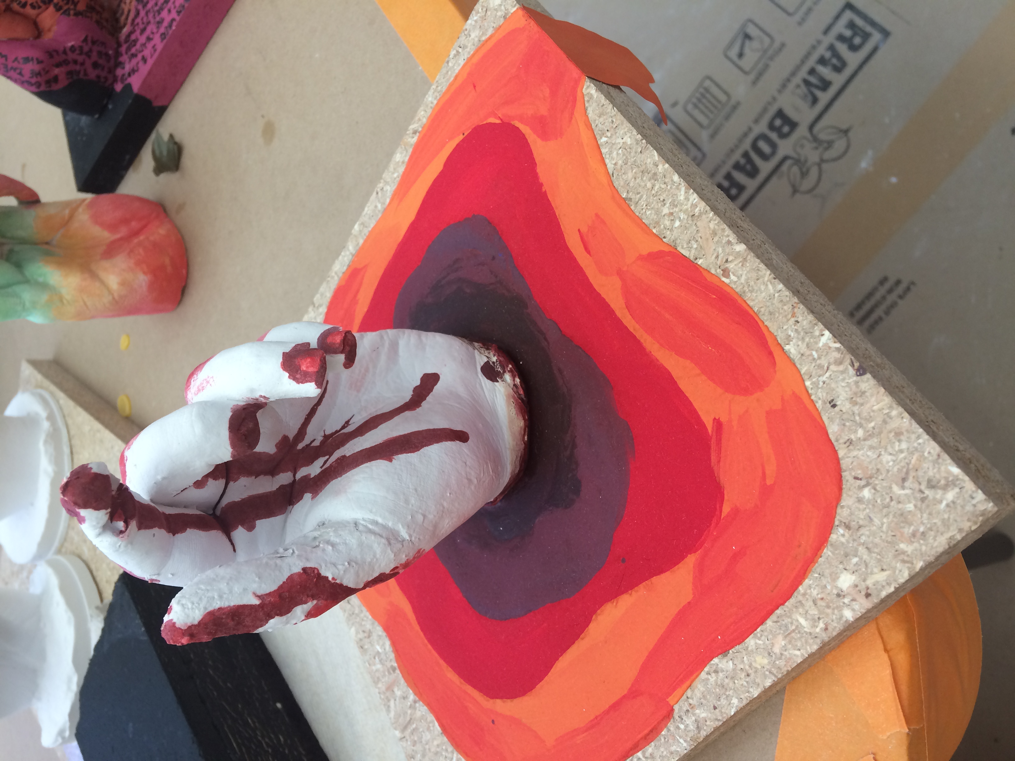 hand mold from sculpture class