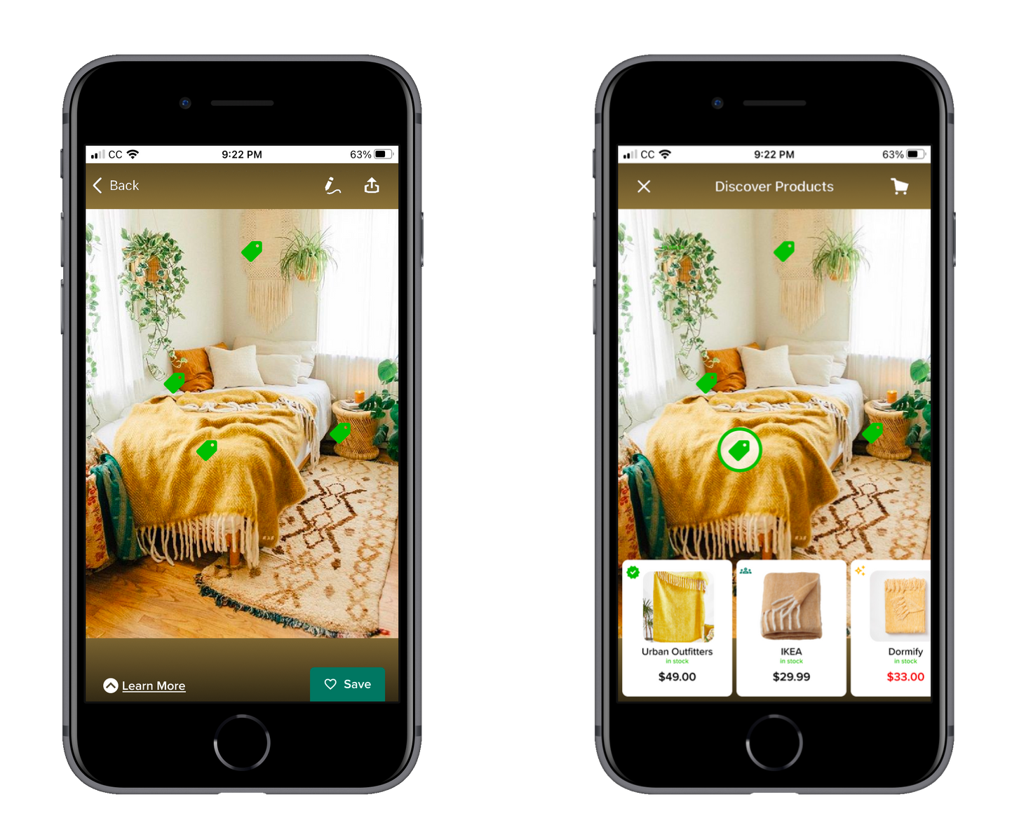 figma mockup of houzz prototype round 2