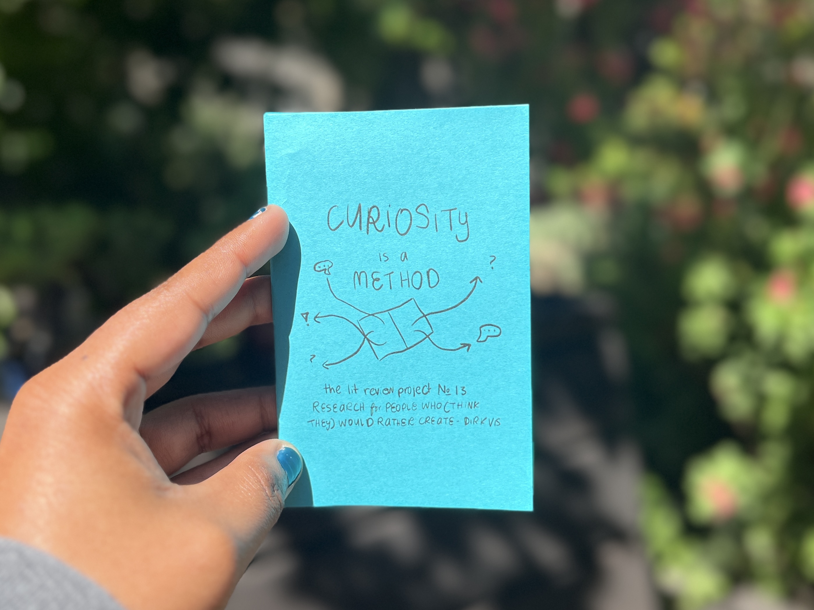 Research for People Who (Think They) Would Rather Create zine cover
