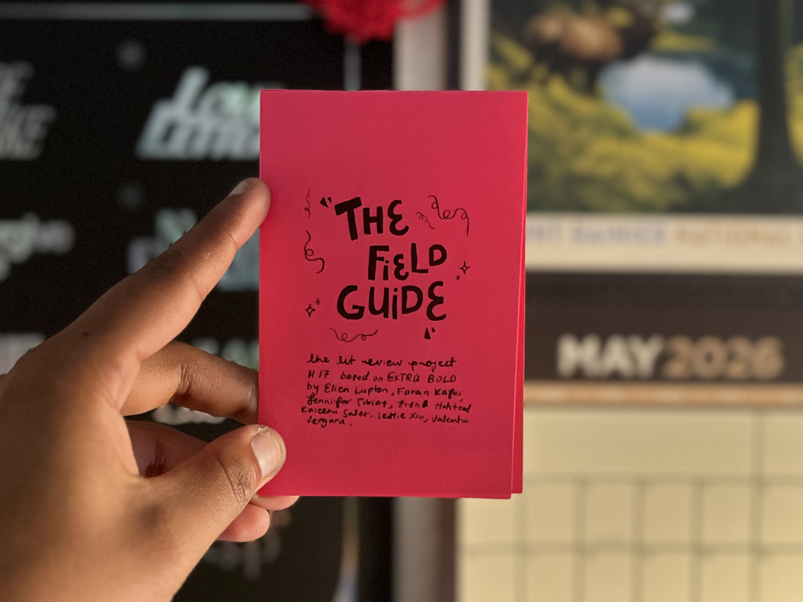 Extra Bold zine cover
