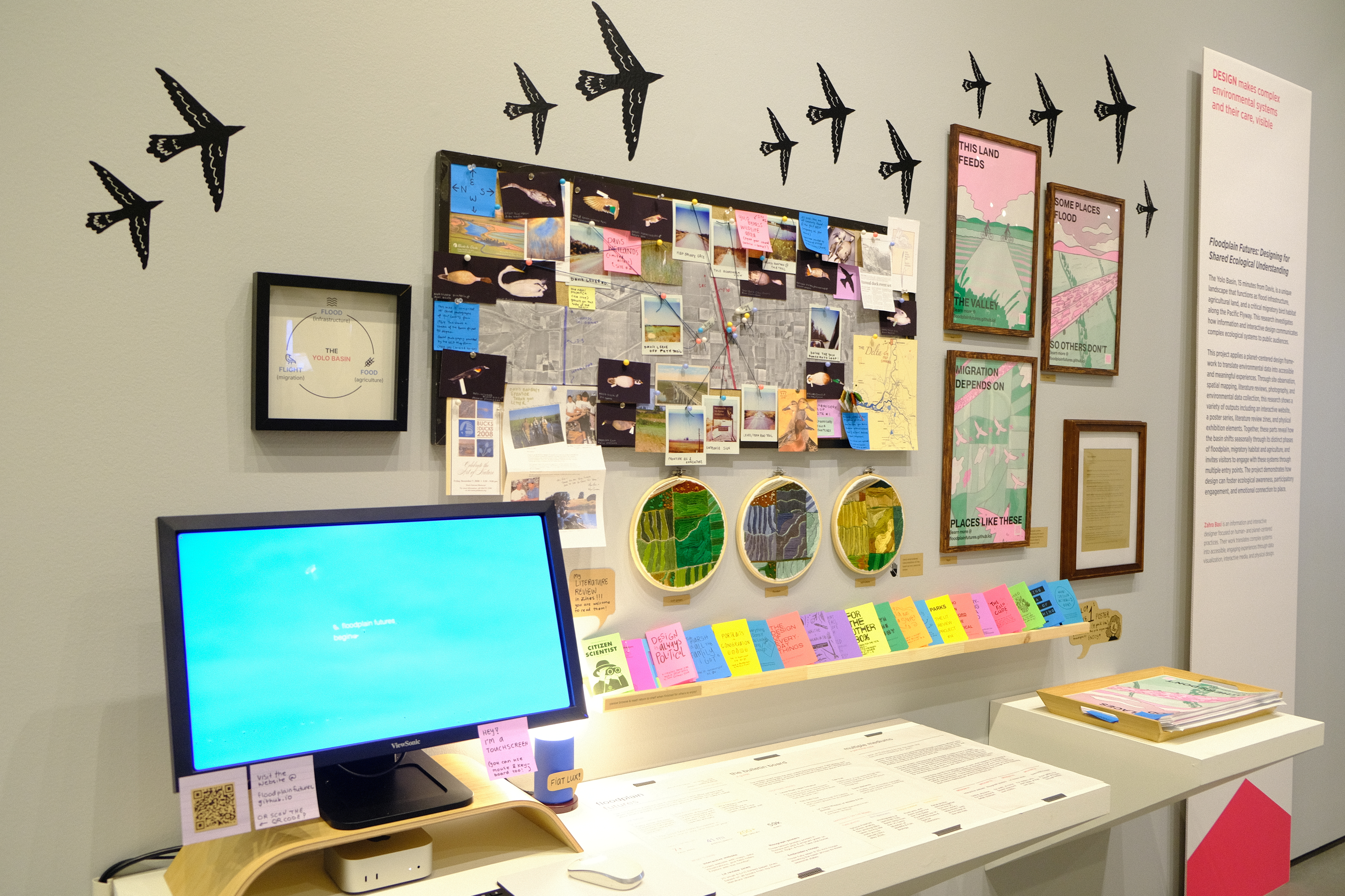 the exhibition wall