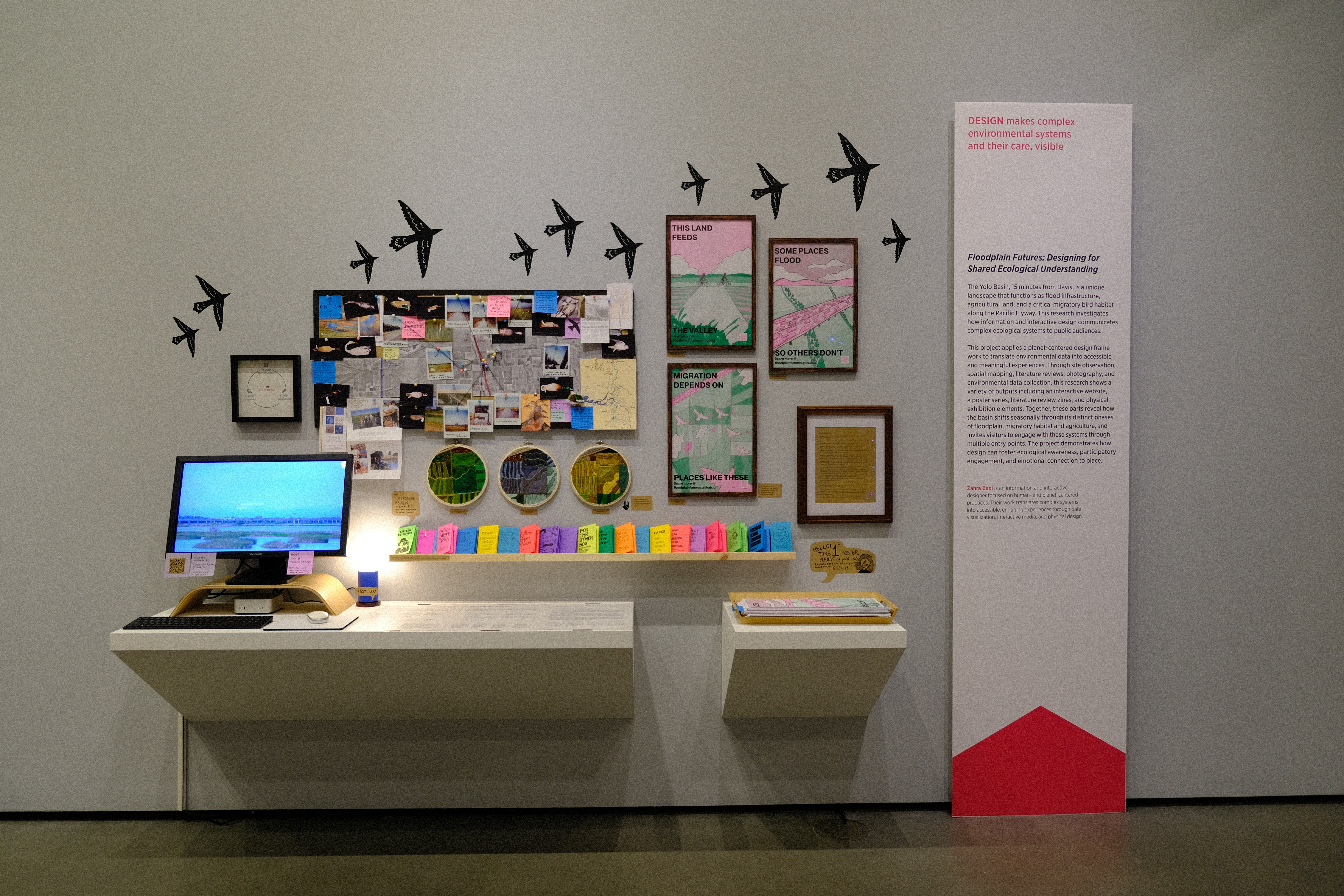 full view of the Floodplain Futures exhibition