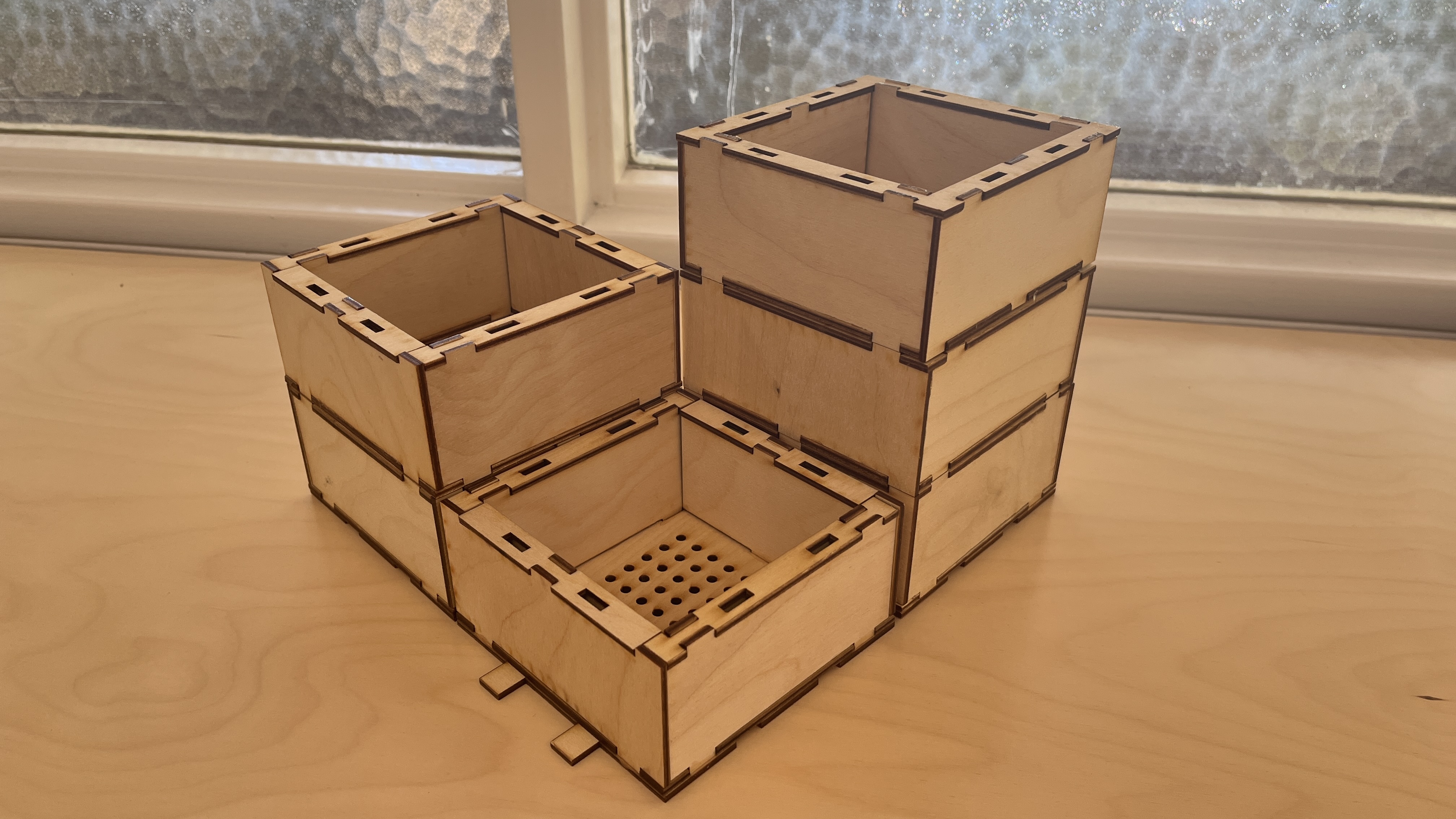 adding rises the slots allow for another modular piece to be added on the top